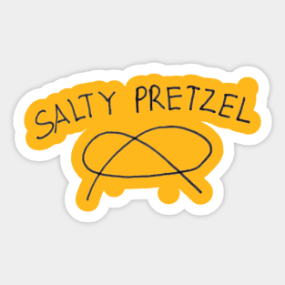 salty pretzel Sticker